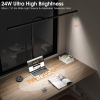 Amazlit Desk Lamp For Home Office Desk Light With Remote Control Monitor Light With Telescopic Rod Gesture Sensing Office Lam