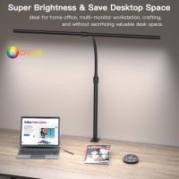 Amazlit Desk Lamp For Home Office Desk Light With Remote Control Monitor Light With Telescopic Rod Gesture Sensing Office Lam