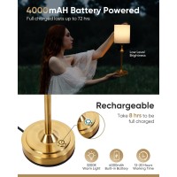 Lamp Battery Operated Cordless Table Lamp Touch Control Battery Rechargeable Lamp W 4000Mah Battery Powered Lamps Touch Control