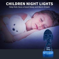 Jmmfidy Ts Night Light For Room Decor With Usb Cable And Touch Sensor Bedside Nightstand 7 Colors Cool Night Light Christmas