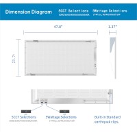 2X4 Ft Led Light Flat Panel 4072W 5 Cct 3K 35K 4K 5K 65K Dimmable Recessed Drop Ceiling Lights 375050006250750