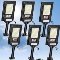 Solar Street Lights Outdoor 24000Lm Solar Outdoor Lights Waterproof 6500K Solar Parking Lot Light Motion Sensor Solar Flood L