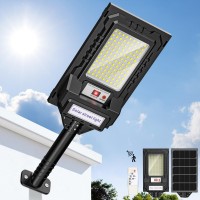 Solar Street Lights Outdoor Waterproof 24000Lm Solar Street Lights Outdoor 6500K Solar Parking Lot Light Motion Sensor Solar