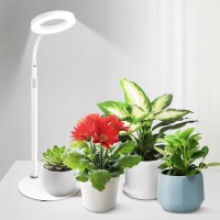 Grow Lights For Indoor Plants Red Blue Yellow Full Spectrum Desktop Small Led Halo Plant Growing Lamps With Stand Automatic Tim