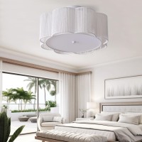 Giutna 177 Rattan Flush Mount Ceiling Light 3Light Boho Close To Ceiling Light Fixtures Rattan Bedroom Ceiling Light Farm