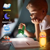 Hilngav 4 Pack Small Mini Led Flashlight For Kids Cute Animal Flashlight 2 In 1 Lantern Flashlight Christmas Gifts Stockin