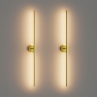 Coinmit 40Inch Gold Wall Sconces Set Of Two 360 Rotate Modern Linear Wall Light 30W Hardwired Gold Vanity Light 3000K For Bathro