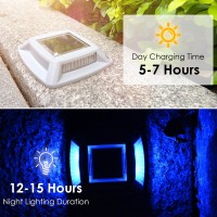 Sunflickt Solar Dock Lights Driveway Deck Lights 16Pack Outdoor Marine Lights Solar Powered Ip68 Waterproof For Pathway Walkwa