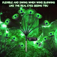 6Pack 36Led Halloween Decorations Outdoor Solar Eyeball Lights Waterproof Swaying Firefly Lights Solar Path Lights Halloween L