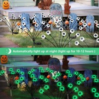 6Pack 36Led Halloween Decorations Outdoor Solar Eyeball Lights Waterproof Swaying Firefly Lights Solar Path Lights Halloween L