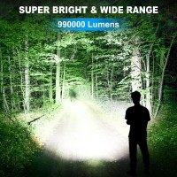 Rechargeable Led Flashlights High Lumens 990 000 Lumen Super Bright Usb Flashlight With 5 Modes Waterproof Powerful Flash Ligh