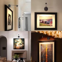 Ziqili 2 Pack Picture Lights For Wall Battery Operated Rechargeable Gallery Art Lighting For Paintings Wireless Led Wall Light C