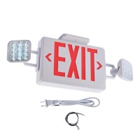 Apmeetlux Red Exit Sign With Emergency Lights 200Lm 3Hours Plug In Emergency Exit Sign With Lights Battery Backup For Business