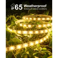 Lifengsoler Solar Strip Lights Outdoor Waterproof 164Ft 300Leds Solar Usb Powered Led Strips With Remote 3000K Warm White L