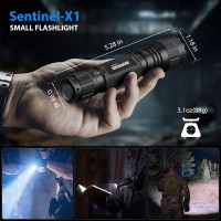 Saoprkler Tactical Flashlight 1200 High Lumen Duty Belt Flashlight For Law Enforcement Premium Police Flashlight With Holster F