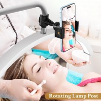 Lash Light For Eyelash Extensions Led Moon Light Lash Tech Dimmable Esthetician Light Adjustable Brightness Height Floor L