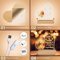 Dofafala Sometimes The Smallest Things Inspirational Acrylic Night Light Inspirational Gifts For Birthday Christmas Graduation