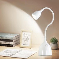 Ejiaxin Gooseneck Desk Lamp 360 Led Flexible Reading Light Small Desk Lamps For Small Spaces Home Office Bedroom College Dorm De