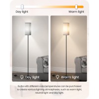 Goebleson Floor Lamp Pole Lamp With Foot Switch Modern Standing Lamp Lampshade Minimalist Freestanding Lamp Bulb Not Include