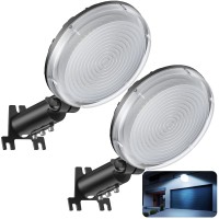 Led Barn Lights 100W 10 000Lm Dusk To Dawn Outdoor Security Flood Lighting With Photocell 150 Adjustable 6500K Daylight Ip66