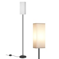 Goebleson Floor Lamp Pole Lamp With Foot Switch Modern Standing Lamp Lampshade Minimalist Freestanding Lamp Bulb Not Include