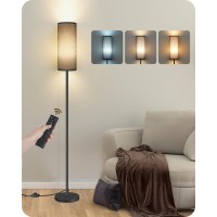 Goebleson Dimmable Floor Lamp For Living Room Corner Floor Lamp With Remote 66 Standing Tall Lamp Linen Lampshade 10W 800L