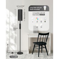 Goebleson Dimmable Floor Lamp For Living Room Corner Floor Lamp With Remote 66 Standing Tall Lamp Linen Lampshade 10W 800L