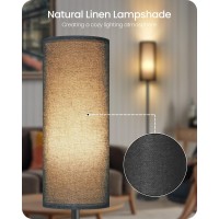 Goebleson Dimmable Floor Lamp For Living Room Corner Floor Lamp With Remote 66 Standing Tall Lamp Linen Lampshade 10W 800L