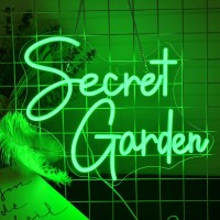 Jurongyilu Secret Garden Neon Sign Wall Decor For Bedroom Patio And Garden Plant Lovers Home Decor Enthusiasts Party Planners