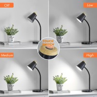 Ejiaxin Desk Lamp For College Dorm Room Small Led Desk Lamp Touch Dimmable Reading Light For Home Office Adjustable Flexible