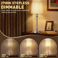 Baizhou Cordless Led Table Lamp 6000Mah Rechargeable Bedside Night Lamp For Bedroom Portable Touch Stepless Dimmable Battery O