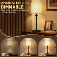 Baizhou Cordless Led Table Lamp 6000Mah Rechargeable Bedside Night Lamp For Bedroom Portable Touch Stepless Dimmable Battery O