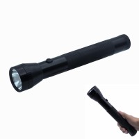 Darlur Heavy Duty Led Flashlight 3 D Cell Battery High Lumens For Home Emergency Single Mode Aluminum Body Black