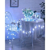 Star String Lights Plug In 66 Ft 200 Led Star Fairy String Lights With Remote And Timer 8 Modes Waterproof For Bedroom Tent L