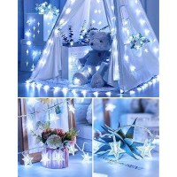 Star String Lights Plug In 66 Ft 200 Led Star Fairy String Lights With Remote And Timer 8 Modes Waterproof For Bedroom Tent L