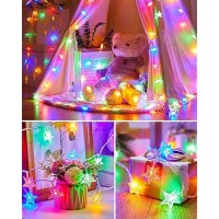 Star String Lights Plug In 66 Ft 200 Led Star Fairy String Lights With Remote And Timer 8 Modes Waterproof For Bedroom Tent L