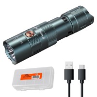 Fenix Pd25R Edc Flashlight 800 Lumen Usbc Rechargeable Dual Switch Pocket Size Lightweight With Lumentac Organizer Sierra Gre