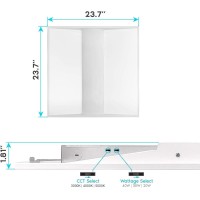 2X2 Ft Center Led Troffer Panel Light 203040W 3 Color Options 3000K 4000K 5000K Dimmable Drop Ceiling Lights 25003750