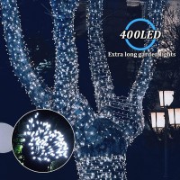 Lunaxinhuo 4Pack Solar String Lights For Outside 400 Led Solar Christmas Lights Outdoor Waterproof With 8 Modes Solar Fairy Lig