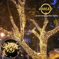 Lunaxinhuo 4Pack Solar String Lights For Outside 400 Led Solar Christmas Lights Outdoor Waterproof With 8 Modes Solar Fairy Lig