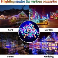 Lunaxinhuo 4Pack Solar String Lights For Outside 400 Led Solar Christmas Lights Outdoor Waterproof With 8 Modes Solar Fairy Lig