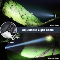 Auraseason Led Flashlights High Lumens Rechargeable 2 Pack 990 000 Lumen Super Bright Flashlights With 5 Modes Ipx7 Waterproof