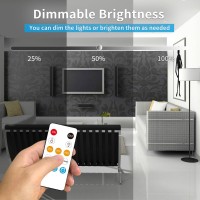 Yeewhale 328Ft Cob Led Strip Lights Dc 24V Dimmable 6000K White Flexible Led Tape Light For Bedroom With Remote And App Contro