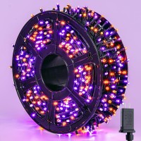 Jmexsuss Halloween Decorations 800 Led Orange And Purple Halloween Lights 272Ft Halloween String Lights Outdoor Waterproof 8 M