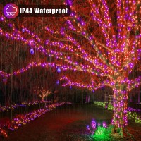 300 Led Halloween Lights Outdoor 99Ft Halloweem String Lights Indoor Clear Wire 8 Modes Waterproof Plug In Twinkle Fairy Lights