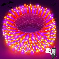 200 Led Halloween Lights Outdoor 66Ft Halloweem String Lights Indoor Clear Wire 8 Modes Waterproof Plug In Twinkle Fairy Lights