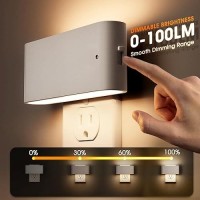 Briignite Night Lights Plug Into Wall 2 Pack Led Night Light With Dusk To Dawn Light Sensor Dimmable Night Light Plug In 3000