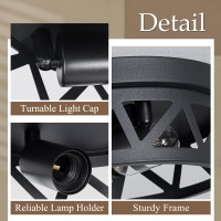 Dpxekq 14 Inch Black Flush Mount Ceiling Light Fixture 4Light Light Fixtures Ceiling Mount For Hallway Hall Kitchen Light Fixtu