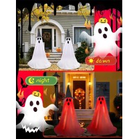 Halloween Light Up Ghost Kit 2 Pack Diy Halloween Decorations Spooky Ghost Decor With 20 Led Lights Battery Operatedadjustabl