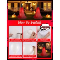 Halloween Light Up Ghost Kit 2 Pack Diy Halloween Decorations Spooky Ghost Decor With 20 Led Lights Battery Operatedadjustabl